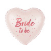 Party Fóliový balón Srdce Bride to be, 45 cm Party Fóliový balón Srdce Bride to be, 45 cm