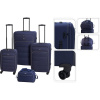 Sada cestovných kufrov 4 ks tmavomodrá Sada cestovných kufrov 4 ks tmavomodrá