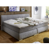 Veľká rodinná posteľ boxspring Cody 240x200 cm, holubia šedá látka Veľká rodinná posteľ boxspring Cody 240x200 cm, holubia šedá látka