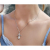Strieborný náhrdelník anjel so Swarovski kryštálmi biely 32072.1 Strieborný náhrdelník anjel so Swarovski kryštálmi biely 32072.1