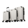 Súprava kufrov 3 ks krémová Súprava kufrov 3 ks krémová