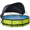 Bazén so strieškou a filtráciou Lime pool Exit Toys kruhový oceľová konštrukcia 360*76 cm zelený od 6 rokov Bazén so strieškou a filtráciou Lime pool Exit Toys kruhový oceľová konštrukcia 360*76 cm zelený od 6 rokov