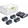 Festool SYS 18V 4x5,0/TCL 6 DUO Energetická sada 577709 vč. 4x aku , vč. nabíječky Festool SYS 18V 4x5,0/TCL 6 DUO Energetická sada 577709 vč. 4x aku , vč. nabíječky