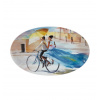 Vista Alegre - servírovací tanier 24,5 x 39,4cm- Pedalando - Noiva Vista Alegre - servírovací tanier 24,5 x 39,4cm- Pedalando - Noiva