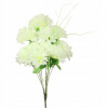 Umelá kytica 10 chryzantém biela s trávou Hotová Dekorácia na hrob Umelá kytica 10 chryzantém biela s trávou Hotová Dekorácia na hrob