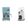 Profitec GO, blue + Eureka Atom 60, white Profitec GO, blue + Eureka Atom 60, white