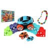 Autodráha farebná pružná 92 ks plast + auto na batérie so svetlom v krabici 35x27x6cm Autodráha farebná pružná 92 ks plast + auto na batérie so svetlom v krabici 35x27x6cm