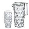KOZIOL CRYSTAL 1,6 l 4 poháre 0,2 l + džbán 1,6 l + 4 poháre 250 ml KOZIOL CRYSTAL 1,6 l 4 poháre 0,2 l + džbán 1,6 l + 4 poháre 250 ml