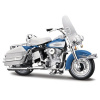 MAISTO HDMotocykel1966 FLH Electra Glide modro-biela séria 44 blister box 1:18 MAISTO HDMotocykel1966 FLH Electra Glide modro-biela séria 44 blister box 1:18