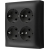 Kontakt-Simon Kontakt - Zásuvka Simon Aquaclick IP20, Schuko, 4cestná černá ACGSZN4/49 Kontakt-Simon Kontakt - Zásuvka Simon Aquaclick IP20, Schuko, 4cestná černá ACGSZN4/49