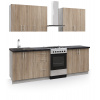 Kiew Standart Festa kuchynská linka 180, dub Truffle/betón Kiew Standart Festa kuchynská linka 180, dub Truffle/betón