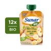 12x SUNAR BIO ovocná kapsička jablko, banán, mrkva 4m+, 100 g 12x SUNAR BIO ovocná kapsička jablko, banán, mrkva 4m+, 100 g