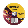 Rezný kotúč DeWalt INOX 125 × 1 mm balenie 10 ks Rezný kotúč DeWalt INOX 125 × 1 mm balenie 10 ks