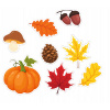 Okenné dekorácie na jeseň 8ks Okenné dekorácie na jeseň 8ks