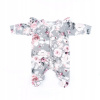 Dojčensky overal - Pajac baby dł spánok šedá ruža 56/62 (Baby 01335 Klaun pre detské sivé ružové rukávy) Dojčensky overal - Pajac baby dł spánok šedá ruža 56/62 (Baby 01335 Klaun pre detské sivé ružové rukávy)