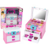LEAN Toys Súprava krásy v kufríku ružová biela LEAN Toys Súprava krásy v kufríku ružová biela