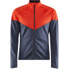 Pánská softshellová bunda CRAFT Core Glide Block šedá s oranžovou Velikost: M Pánská softshellová bunda CRAFT Core Glide Block šedá s oranžovou Velikost: M