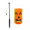 Lampión Halloween tekvica 15 cm so svietiacou paličkou 40 cm Lampión Halloween tekvica 15 cm so svietiacou paličkou 40 cm