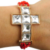 Shamballa náramok červený ochranný Kríž - Detský 12–14 cm (5–12 rokov) Shamballa náramok červený ochranný Kríž - Detský 12–14 cm (5–12 rokov)