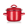 Banquet Smaltovaný hrniec s pokrievkou Milton red, 12 cm, 0,78 l, 12 cm Banquet Smaltovaný hrniec s pokrievkou Milton red, 12 cm, 0,78 l, 12 cm