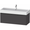 DURAVIT Ketho 2 závesná skrinka pod umývadlo, 1 zásuvka, 1184 x 460 x 440 mm, grafit super matná, K25079080800000 DURAVIT Ketho 2 závesná skrinka pod umývadlo, 1 zásuvka, 1184 x 460 x 440 mm, grafit super matná, K25079080800000