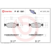BREMBO Sada brzdových platničiek kotúčovej brzdy BREMBO P 61 051 BREMBO Sada brzdových platničiek kotúčovej brzdy BREMBO P 61 051