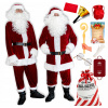 VELÚROVÝ KOSTÝM MIKULÁŠA VIP L-3XL BURGUNDSKÝ SET 18ks OBAL ETOLA LIST VELÚROVÝ KOSTÝM MIKULÁŠA VIP L-3XL BURGUNDSKÝ SET 18ks OBAL ETOLA LIST
