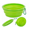 Silikonová cestovní miska pro psy zelená - 850 ml Silikonová cestovní miska pro psy zelená - 850 ml