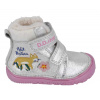 DDstep 073 zimní boty - stříbrné - liška 20 DDstep 073 zimní boty - stříbrné - liška 20
