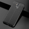 Gumený kryt Litchi na Huawei Mate 20 Lite - čierna Gumený kryt Litchi na Huawei Mate 20 Lite - čierna