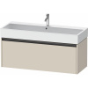 DURAVIT Ketho 2 závesná skrinka pod umývadlo, 1 zásuvka, 1184 x 460 x 440 mm, taupe super matná, K25079083830000 DURAVIT Ketho 2 závesná skrinka pod umývadlo, 1 zásuvka, 1184 x 460 x 440 mm, taupe super matná, K25079083830000