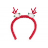 Čelenka do vlasov vianočná / párty červená 1ks Čelenka do vlasov vianočná / párty červená 1ks
