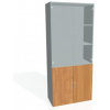 Policová skriňa Drive, 80x185x42 cm, jelša/sivá Policová skriňa Drive, 80x185x42 cm, jelša/sivá
