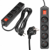 Predlžovací Kábel kábel Masterled 3 m, 4 ks , čierny Predlžovací Kábel kábel Masterled 3 m, 4 ks , čierny