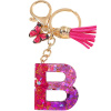 Kľúčenka Abeceda B/Ružová/Motýľ Kľúčenka Abeceda B/Ružová/Motýľ