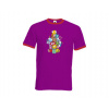 Pánske tričko s kontrastnými lemami HappyMonster Pánske tričko s kontrastnými lemami HappyMonster