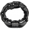 zámek FORCE CHAIN řetězový,kódový 120cm/4mm, černý zámek FORCE CHAIN řetězový,kódový 120cm/4mm, černý