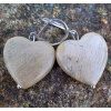 Skamenelé drevo náušnice (srdiečka 20 x 20 mm) Skamenelé drevo náušnice (srdiečka 20 x 20 mm)