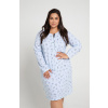 Dámska nočná košeľa Taro Magnolia 3011 Farba: Modrá, Veľkosť: 3XL Dámska nočná košeľa Taro Magnolia 3011 Farba: Modrá, Veľkosť: 3XL