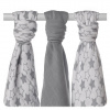 Kikko Bambusové 70x70 Little Stars Silver MIX 3 ks Kikko Bambusové 70x70 Little Stars Silver MIX 3 ks