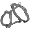 H-postroj PREMIUM - grafit S-M:hrudník:42-60cm/15mm H-postroj PREMIUM - grafit S-M:hrudník:42-60cm/15mm