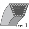 Klinový remeň kosačky - Husqvarna Cth 150/180, 532 17 01-40 (Husqvarna Cth 150/180, 532 17 01-40)