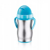 Detská termoska so slamkou BAMBINI 300 ml, nerez, modrá Detská termoska so slamkou BAMBINI 300 ml, nerez, modrá