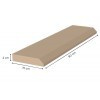 Drevené prahy pod dvere 90x15 hranatý buk Drevené prahy pod dvere 90x15 hranatý buk