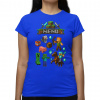Tričko s menom pre fanúšikov hry Minecraft - dámske tričko s potlačou - personalizovaný produkt - Tričkový | M | Modrý | Dámske - super slim Tričko s menom pre fanúšikov hry Minecraft - dámske tričko s potlačou - personalizovaný produkt - Tričkový | M | Modrý | Dámske - super slim