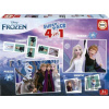 Educa Puzzle 4v1 Frozen 2x puzzle, pexeso a domino 40-99 dielov Educa Puzzle 4v1 Frozen 2x puzzle, pexeso a domino 40-99 dielov