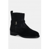 Semišové topánky Tommy Hilfiger TH BUCKLE RIDING SUEDE BOOTIE FW0FW09047 čierna EUR 40 Semišové topánky Tommy Hilfiger TH BUCKLE RIDING SUEDE BOOTIE FW0FW09047 čierna EUR 40