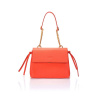 Svetlá oranžová kožená kabelka Federica Bassi Anna Svetlá oranžová kožená kabelka Federica Bassi Anna