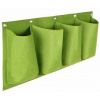 Horizontal Grow Bag 4 textilné kvetináče na stenu zelená balenie 1 ks - 1 ks