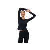 Dámske tréningové tričko s dlhým rukávom 4F-LONGSLEEVE FNK F501-20S-DEEP BLACK Čierna S 2026 Dámske tréningové tričko s dlhým rukávom 4F-LONGSLEEVE FNK F501-20S-DEEP BLACK Čierna S 2026